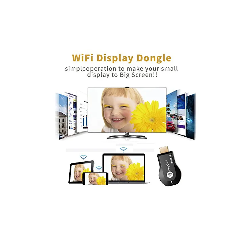 WiFi Anycast M9 Plus Wireless HDMI (μαύρο)