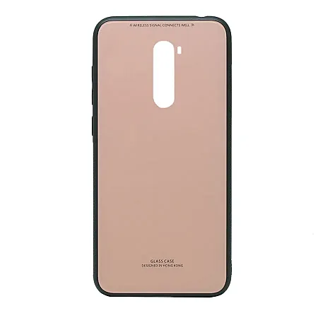 Θήκη για Xiaomi Poco F1 Glass Case (ροζ)