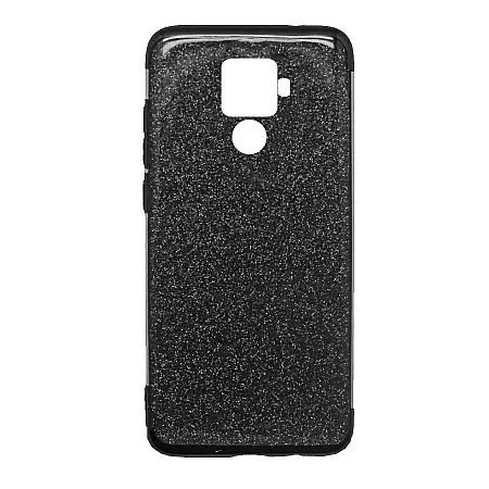 GLITTER ΘΗΚΗ TPU HUAWEI MATE 30 LITE ΜΑΥΡΗ
