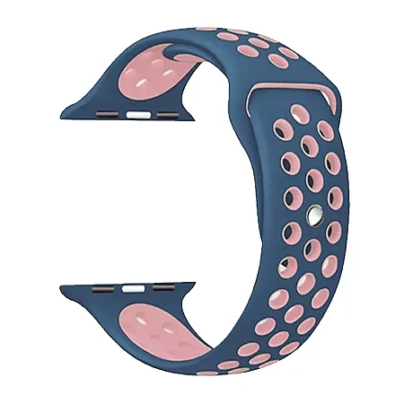 Λουράκι Σιλικόνης για Apple Watch 5/4/3/2 42mm-44mm και για ΤB1 (μπλέ - ρόζ)