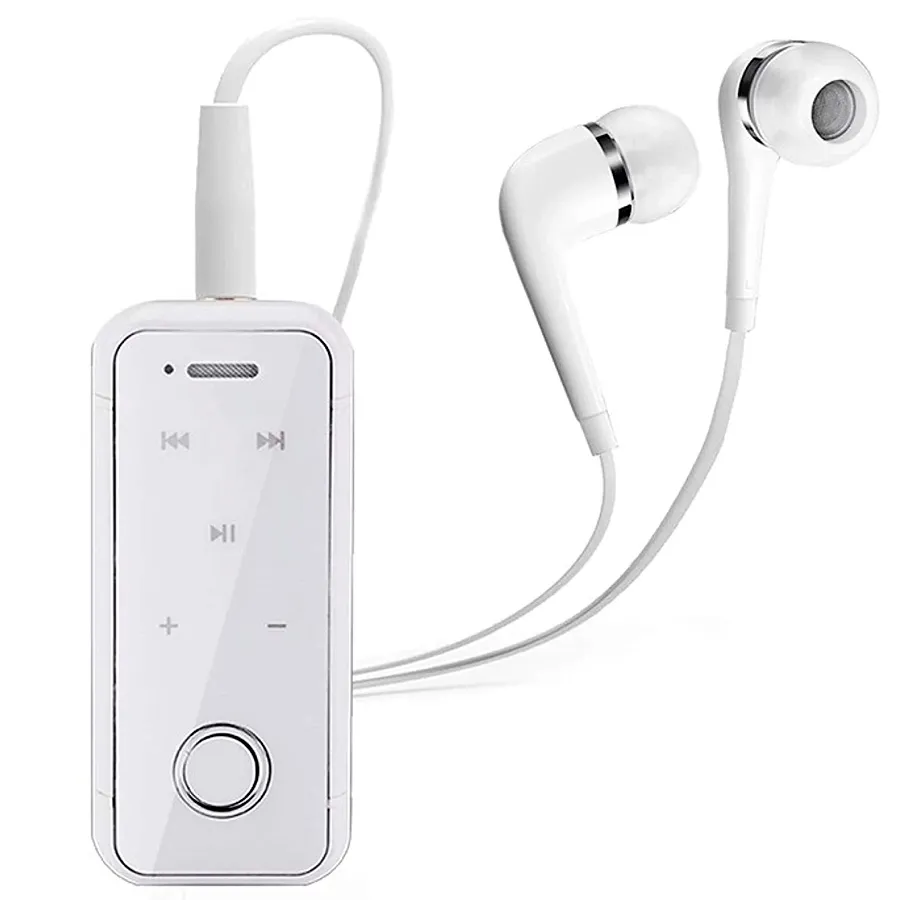 Bluetooth i6S CLIP-ON Headset (άσπρο)