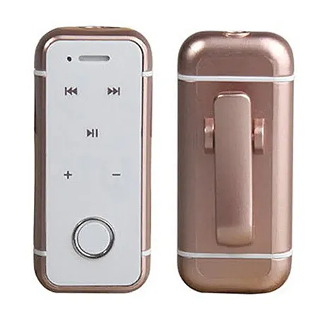 Bluetooth i6S CLIP-ON Headset (ρόζ / χρυσό)