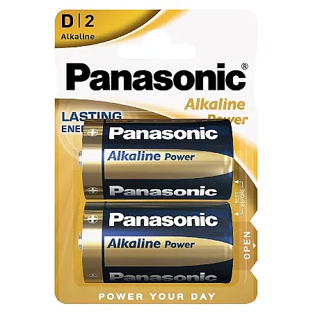 Μπαταρίες Τύπου D 2 Panasonic Αλκαλικές 2 Τεμάχια