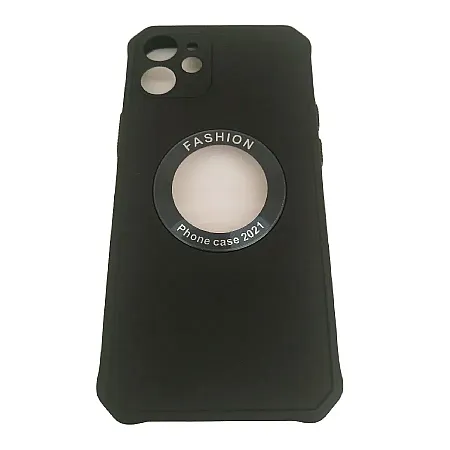Θήκη για iPhone 12 Mini Mag Safe Back Cover Soft Touch (μαύρο)