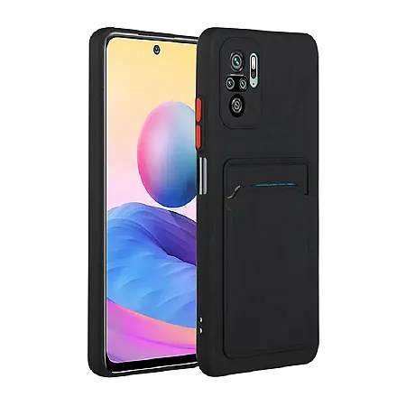 Θήκη Xiaomi Redmi Note 9T Back Cover με Υποδοχή Κάρτας (μαύρο)