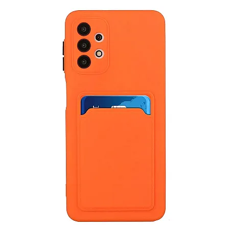 Θήκη Samsung A32 5G Back Cover με Υποδοχή Κάρτας (πορτοκαλί)