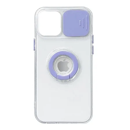 Θήκη για iPhone 11 Pro με Camera Cover και Ring Holder (μωβ)