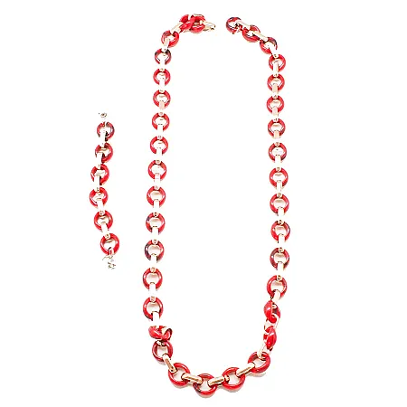 Κρεμαστή Αλυσίδα Κινητού SET 15cm + 90 cm (κόκκινο)