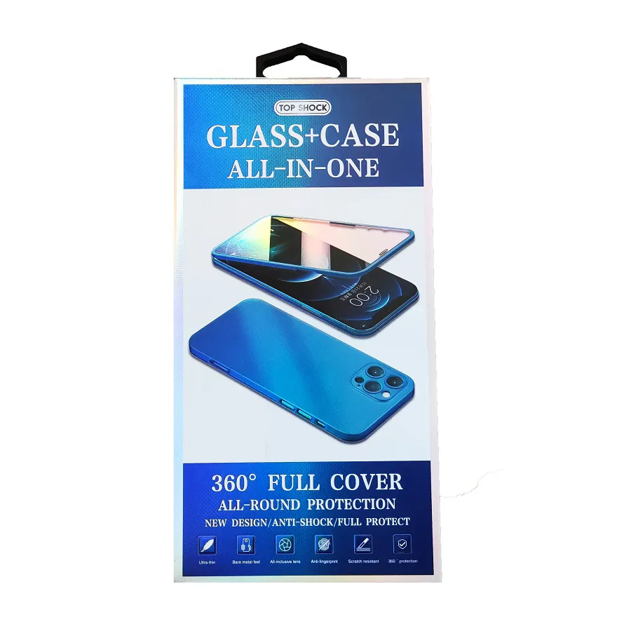 Θήκη για iPhone 13 Full 360° All in One Glass (λαχανί)