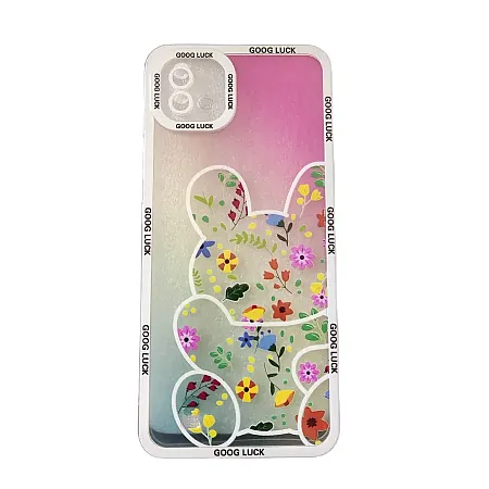 Θήκη για RealMe C11 2021 Flower Bear (διάφανο)