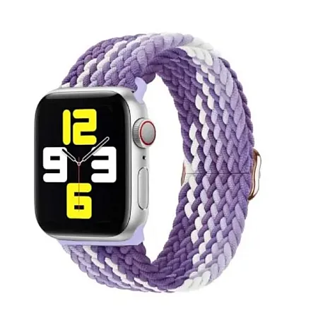 Λουράκι για Apple Watch 38/40mm Braided (μωβ lines)