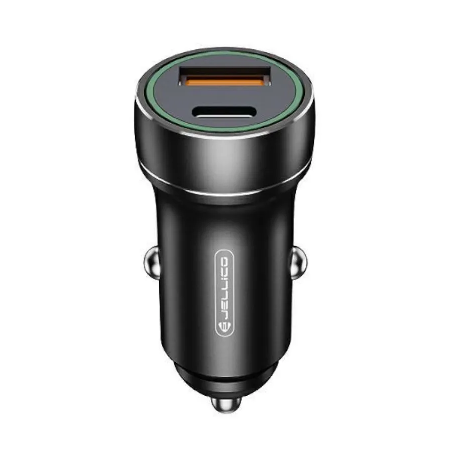 Φορτιστής Αυτοκινήτου Jellico F4 PD+QC3.0 Two Way (μαύρο)
