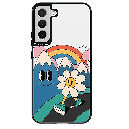 Θήκη για Samsung S22 Plus Mobilfox Road to Happiness Full-Shock  (μαύρο)