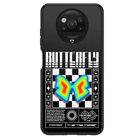 Θήκη για Xiaomi Poco X3 NFC Mobilfox Butterfy Full-Shock (μαύρο)