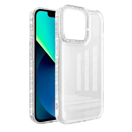 Θήκη για Samsung A22 4G Diamond Bling Διάφανη (άσπρο)