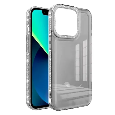 Θήκη για Realme C31 Diamond Bling Διάφανη (μαύρο)