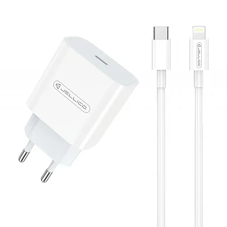 Φορτιστής Jellico AK 180 Travel Set 20W PD USB-C σε Lightning
