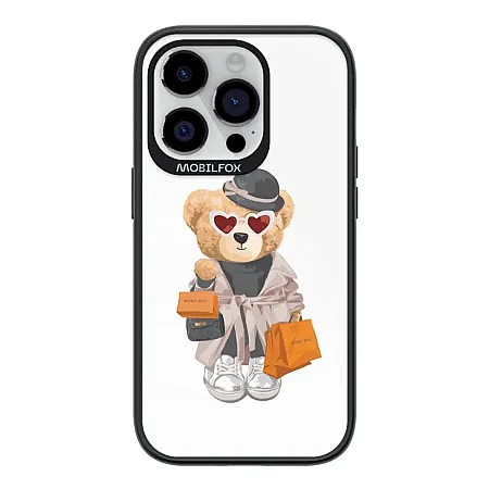 Θήκη για iPhone 11 Pro Max Mobilfox Iconic Bear Full-Shock (μαύρο)