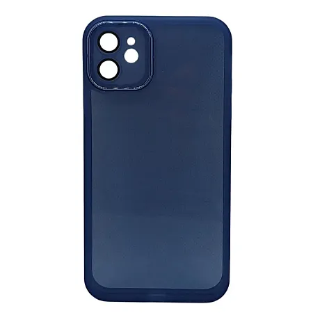 Θήκη για iPhone 12 Διάφανη Σιλικόνης  (μπλε)