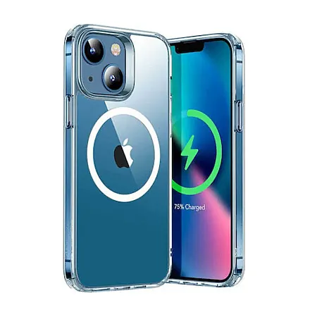 Θήκη για iPhone 15 Mag Safe Back Cover Σιλικόνης (διάφανο)