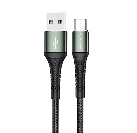 Καλώδιο Φόρτισης/Δεδομένων JELLICO B12 USB σε Micro USB 2m (μαύρο)