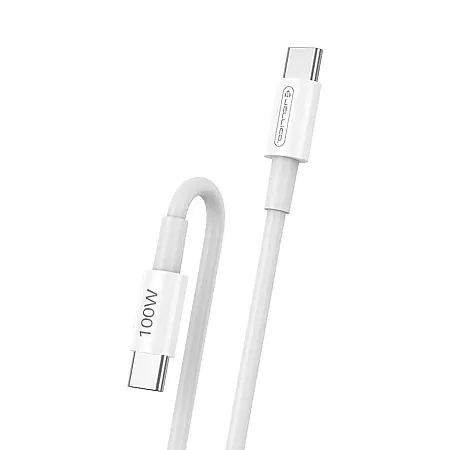 Καλώδιο Φόρτισης/Δεδομένων JELLICO B22 Type C to Type C 100W (άσπρο)