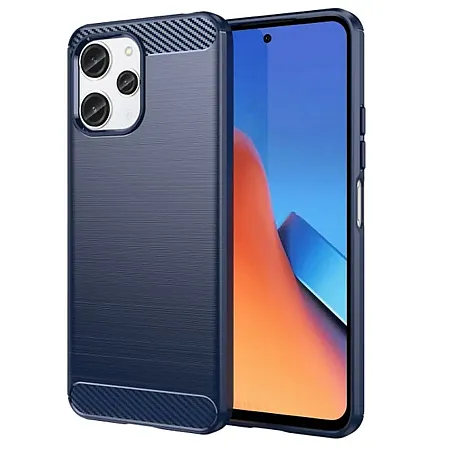 Θήκη για Xiaomi Poco X5 Brushed Texture Carbon Fiber (μπλε)