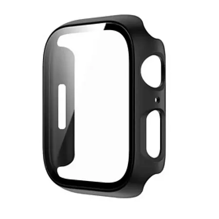 Θήκη για Apple Watch Cover Tempered Glass 45mm (μαύρο)