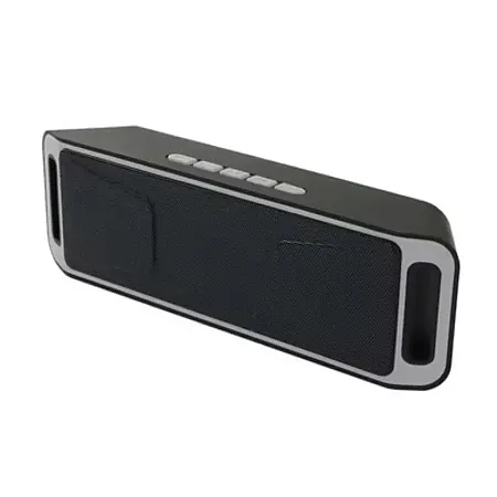 Ασύρματο Ηχείο SC208 Double Speaker (Handsfree Call, TF Card, AUX Audio, FM - γκρι)