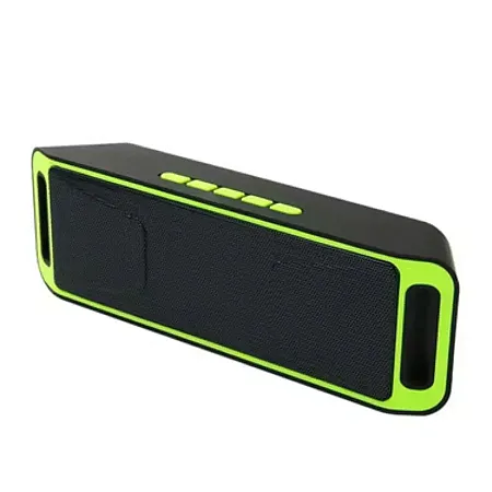 Ασύρματο Ηχείο SC208 Double Speaker (Handsfree Call, TF Card, AUX Audio, FM - πράσινο)