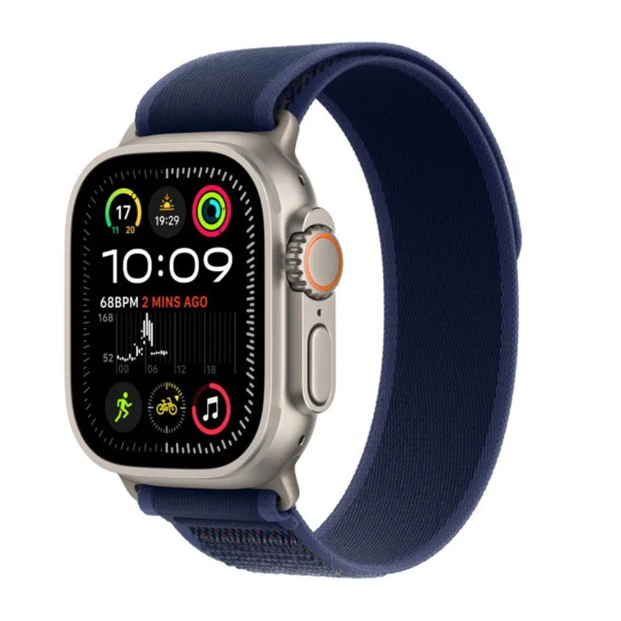 Apple Watch Ultra 2 GPS + Cellular 49mm Natural Titanium Case with Blue Trail Loop (M/L)