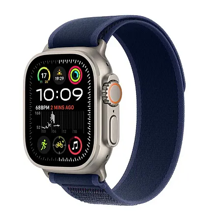 Apple Watch Ultra 2 GPS + Cellular 49mm Natural Titanium Case with Blue Trail Loop (M/L)