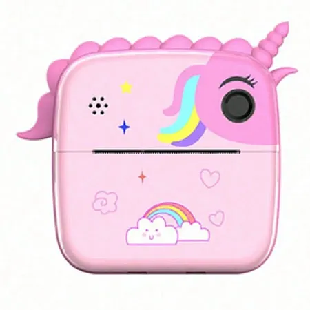 Παιδική Κάμερα Instant Print με Θερμική Εκτύπωση Unicorn (ροζ)