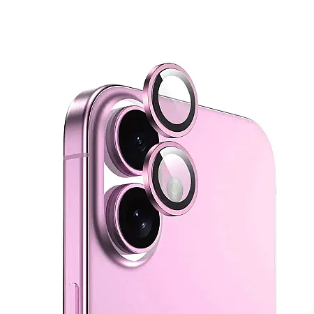 Camera Lens για iPhone 16  / 16 Plus (ροζ)