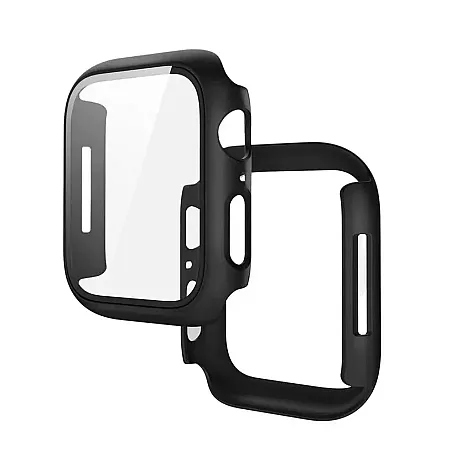 Θήκη για Apple Watch 10 42mm Cover Tempered Glass (μαύρο)