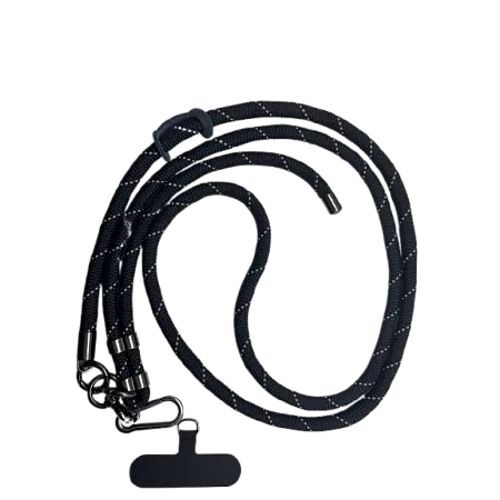 Λουράκι για όλες τις Θήκες Crossbody Lanyard (Μαύρο-Γκρι)