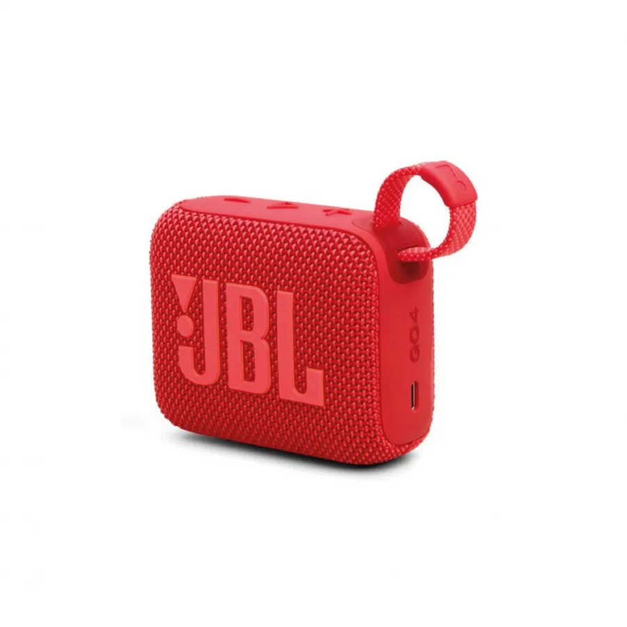 JBL Go 4 Αδιάβροχο Ηχείο Bluetooth 4.2W με 7 ώρες Λειτουργίας (Κόκκινο)
