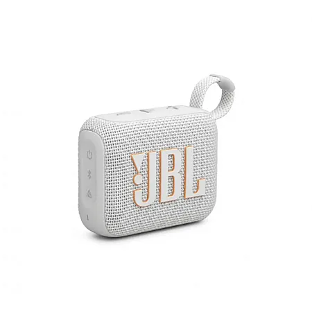 JBL Go 4 Αδιάβροχο Ηχείο Bluetooth 4.2W με 7 ώρες Λειτουργίας (Άσπρο)