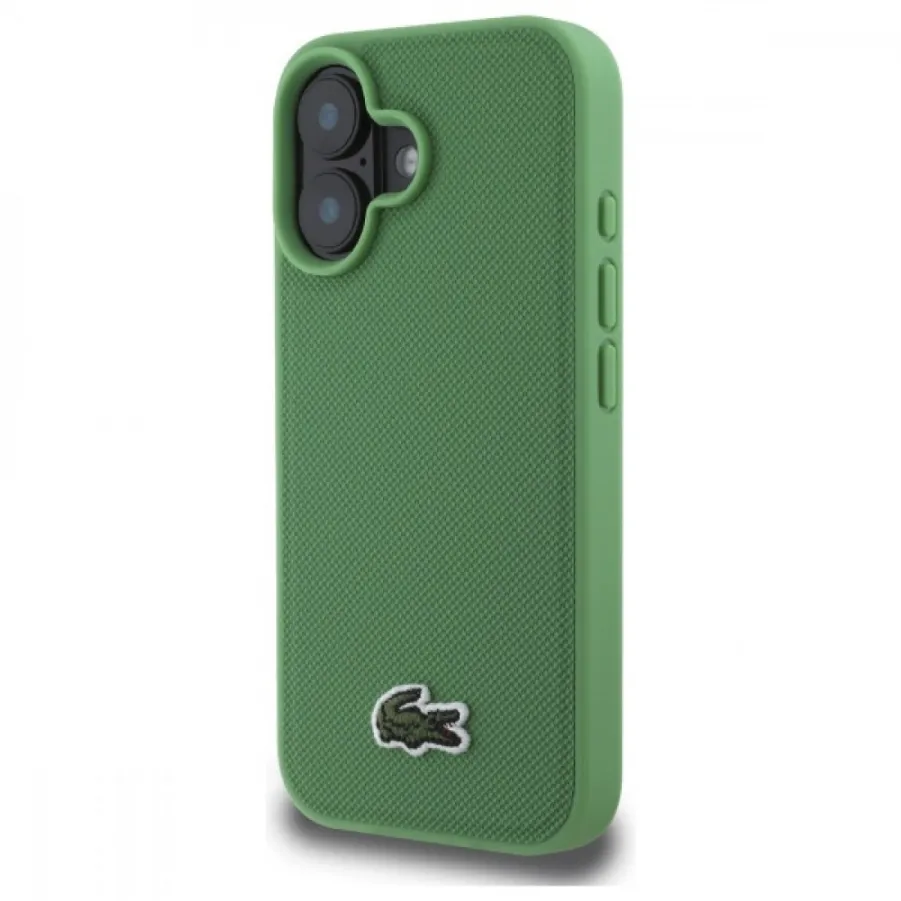 Θήκη για Iphone 16 Lacoste Woven Iconic Petit Pique Magsafe (Πράσινο-LCHMP16SPVCN)