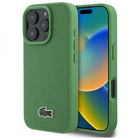 Θήκη για Iphone 16 Pro  Lacoste Woven Iconic Petit Pique Magsafe (Πράσινο-LCHMP16LPVCN)